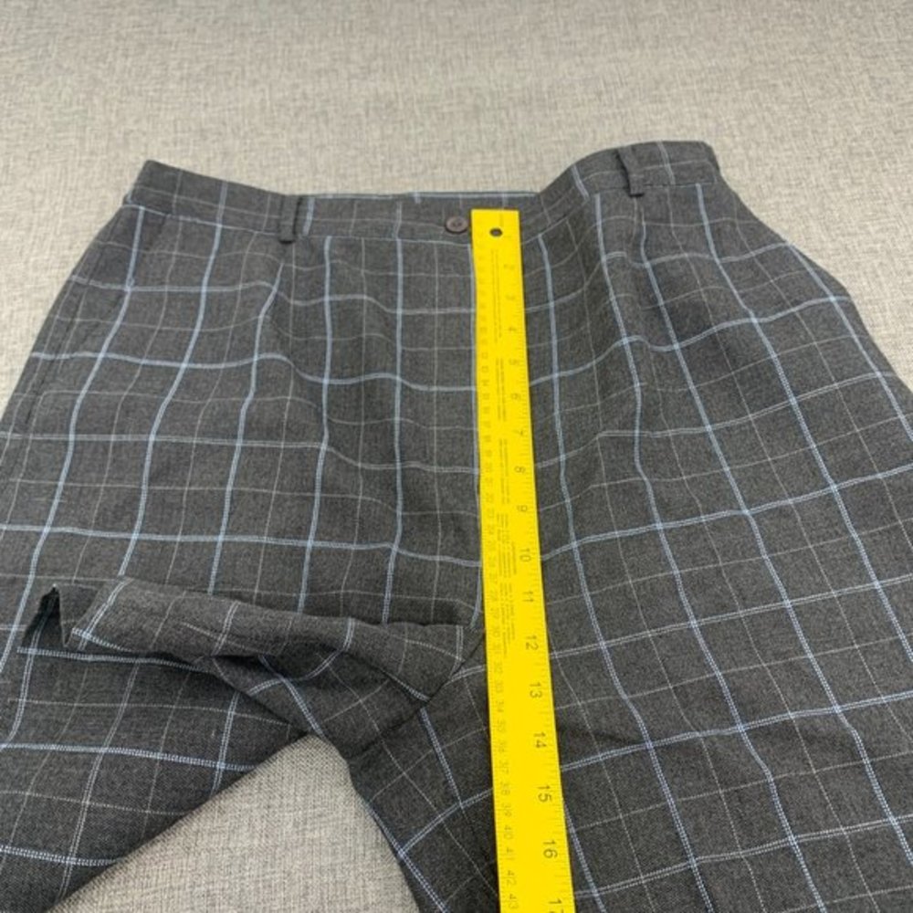 Women's EP Pro Plaid Golf Shorts Gray & Blue Size 14 Casual Bermuda Shorts - Picture 4 of 13